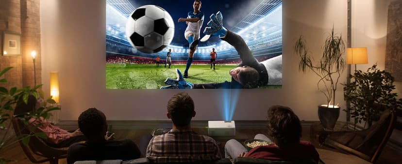 Native 1080P Projector with 5G WiFi Bluetooth and Tripod, 4K Supported Portable Home and Outdoor Movie Projector, Max 300" Display, Compatible with TV Stick, HDMI, Phone