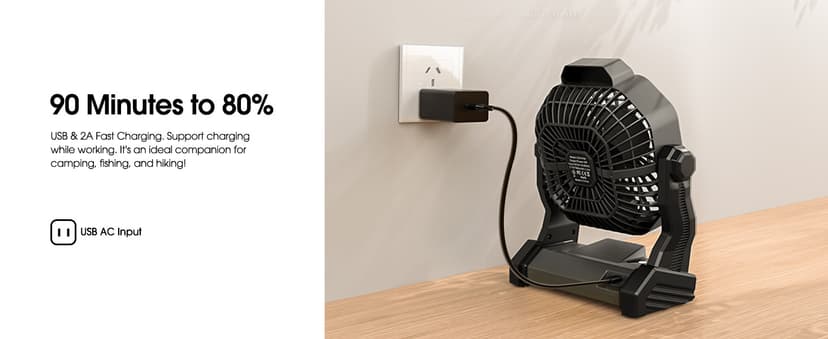 10400mAh Solar fan, Camping Fan with Solar Panel, 7W Rechargeable Solar Powered for Outside, LED Lantern, Stepless Speed and Quiet Battery Operated for Picnic, Barbecue, Fishing, Travel