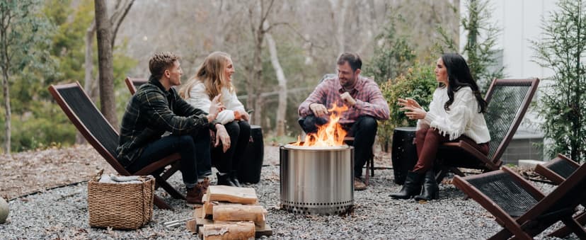 Solo Stove Bonfire 2.0 - 19.5 Inch Smokeless Fire Pit with Removable Ash Pan - Portable Outdoor Fire Pit - Stainless Steel - Wood Burning Lightweight Fireplace, Ideal for 4-6 People, 20 lbs