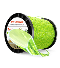 Weed Eater String, Eventronic 095 Trimmer Line of 150-Feet, Trimmer Line for Universal Replacement, Twist Weed Wacker String Fits Medium& Heavy Grass&Weeds, String Trimmer Line of Yellow Premium Nylon
