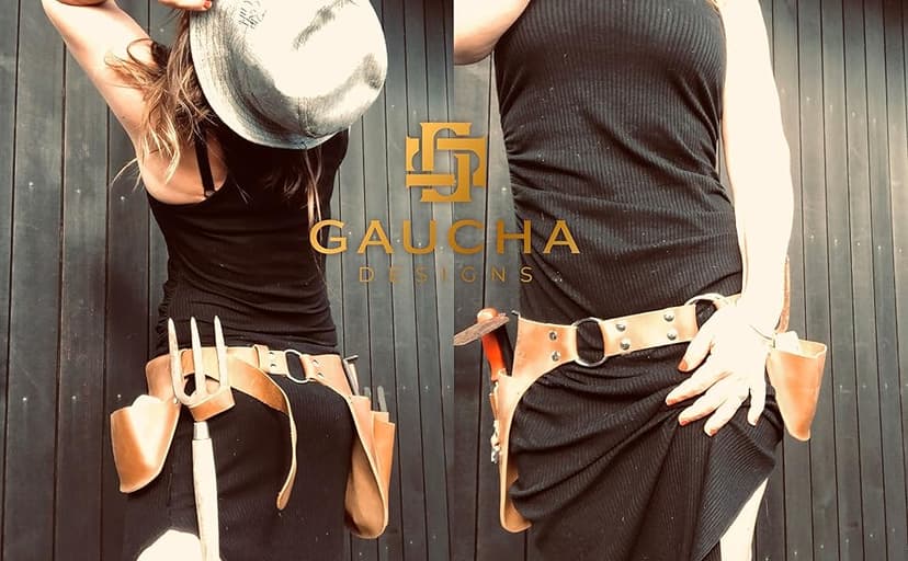 Leather Garden Tool Belt - Gardening gifts for women- Utility belt - Garden Tools Organizer Holster Pouch -Gift for Gardeners and Florists