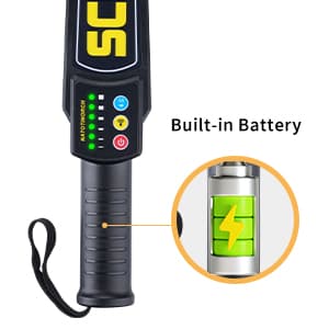 Handheld Metal Detector Wand Rechargeable, Security Wand, for Safety Inspection, Scanning All Metal Products (with Built-in Battery)