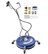 14” Electric Pressure Washer Surface Cleaner Attachment, 2500 PSI Universal Power Washer Accessories for Driveway Sidewalk Deck Patio Concrete Cleaning, 1/4" Quick-Connect, Dual Rotary Nozzles