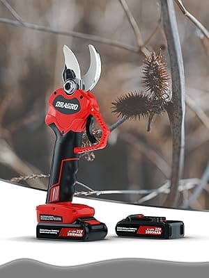 Electric Pruning Shears Professional Cordless Electric Pruning Battery Powered, Tree Branch Pruner with 2 PCS Rechargeable 2 Ah Lithium Battery - 30mm (1.2inch) Cutting Diameter