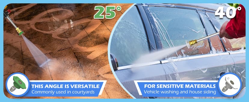 Electric Pressure Washer,4800PSI Max 3.0 GPM 20FT Hose,35FT Power Cord 4 Different Tips Foam Cannon Power Washer