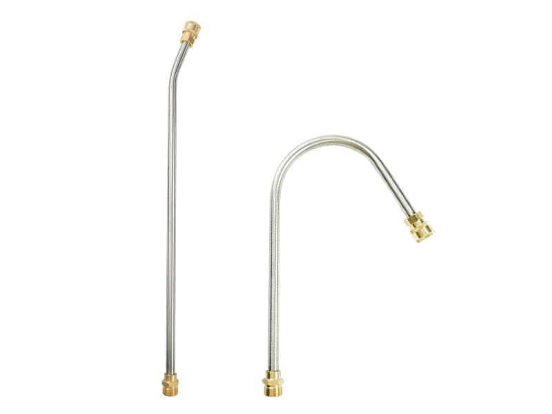 janz Aluminum 24 FT Telescoping Pressure Washer Wand with Pressure Washer Extension Wand,Gutter Cleaner Attachment, 5 Spray Nozzle Tips, 2 Hose Inlet Adapters and Support Harness