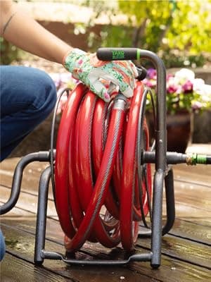 Yard Butler Handy Reel Silver Vein - Compact & Easy-to-Use Garden Hose Reel - Portable Design with Mounting Option - Make Watering Your Plants, Flowers & Lawn Easy