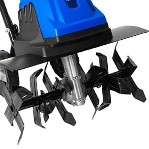 BILT HARD 18 Inch Electric Tiller Cultivator, Corded 15 Amp 6 Steel Tines Tillers for Gardening, Garden Rototiller for Soil Digging with Adjustable Wheels