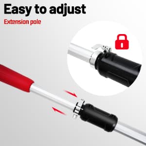 MZK 8'' Cordless Pole Saw, 4AH Battery Powered Pole Saws, 13-Foot Reach Chain Saw for Tree Trimming with Oiling System, 20V Electric Pole Chainsaw, Multi-Angle Head(Battery and Fast Charger Included)