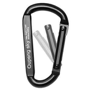 Carabiner Clip, 855lbs,3" Iron Heavy Duty Caribeaners for Hammocks, Camping Accessories,Hiking,Keychains,Outdoors and Gym etc,D Shaped Spring Hook Small Carabiners for Dog Leash,Harness and Key Ring.