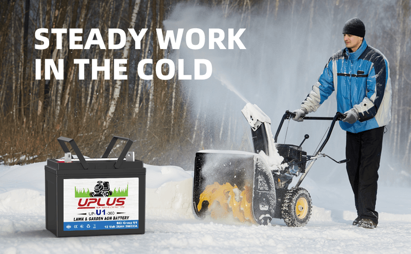 UPLUS U1 Riding Lawn Mower Battery, 12V 360CCA Garden Tractors Battery Maintenance Free AGM Batteries, Fit for John Deere, Cub Cadet, Husqvarna, Craftsman, Toro, Ariens, Poulan Pro and Troy-Bilt