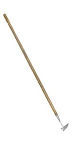 Haliaeetus Triangle Hoe, 60'' Scuffle Hoe for Keeping Your Back from Tiring Out, Weeding Just in Push-Pull Motion, Rogue Hoe with Triangle Head for Quickly Clear Out a lot of Weeds from All Direction