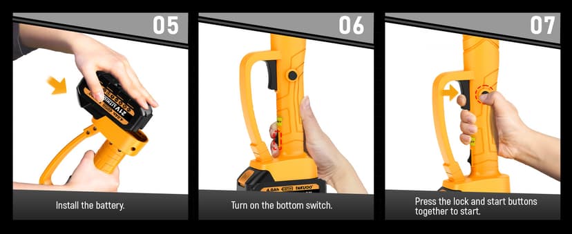 2-IN-1 Cordless 8 Inch Pole Saw & Mini Chainsaw, 21V 2×4.0Ah Battery Powered Polesaw, 15FT Max Reach, Brushless Electric Chain Saw with Extension Pole for Tree Branches Pruning, Wood Cutting