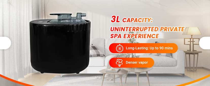 Sauna Box, Portable Sauna for Home, Large Sauna Tent with 3.0L Steamer for Full Body SPA, Easy Assembly Quick Heat-Up Sauna Experience