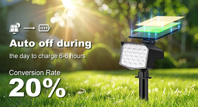 Solar Spot Lights Outdoor Color Changing 27 LEDs Solar Light Outdoor Waterproof 9 Lighting Modes Multicolor RGB Solar Powered Christmas Lights Adjustable Colored Landscape Spotlights- 10 Pack