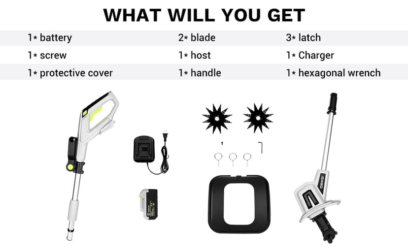 20V Cordless Tiller Cultivator,48 Steel Tines Garden Tiller,9inch Wide Electric Tiller for Gardening,Garden Rototiller with 4AH Battery and Charger Included