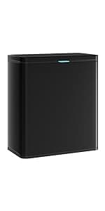 Stainless Steel Hanging Trash Can with Lid and Inner Bucket, 1 Gallon Kitchen Compost Bin for Counter Top, Under Sink or Wall Mount, Small Garbage Can for Cupboard/Bathroom/Bedroom/RV