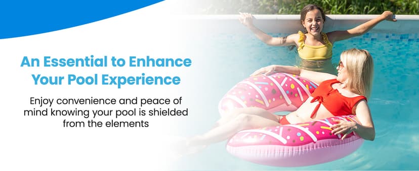 SWIMLINE HYDROTOOLS Supreme Guard Heavy Duty Winter Pool Cover for Inground Swimming Pools | for 20 X 36 FT Rectangle Pools | 25 X 41 FT Cover Size | Green/Black | Water Tube Sleeves | CO122541R