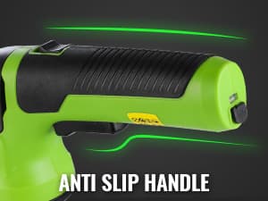 WORKPRO Cordless Grass Shear & Shrubbery Trimmer - 2 in 1 Handheld Hedge Trimmer Electric Grass Trimmer Hedge Shears/Grass Cutter Rechargeable Lithium-Ion Battery and Type-C Cable Included (Green)