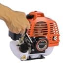 58CC Weed Wacker Gas Powered, 2-Cycle 4 in 1 Gas Weed Eater Brush Cutter with 4 Detachable Heads 18.5" Cutting Path Cordless String Trimmer Grass Cutter Machine for Lawn, Garden Care, Orange