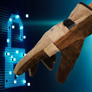 Leather Work Gloves for Men or Women. Large Glove for Gardening, Tig/Mig Welding, Construction, Chainsaw, Farm, Ranch, etc. Cowhide, Cotton Lined, Utility, Firm Grip, Durable. Coffee-grey L