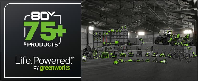 Greenworks 80V 21" Brushless Cordless (Push) Lawn Mower (75+ Compatible Tools), 4.0Ah Battery and 60 Minute Rapid Charger Included