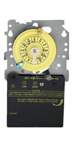 Intermatic T101M 24-Hour 120 V Mechanical Time Switch, SPST, Mechanism Only