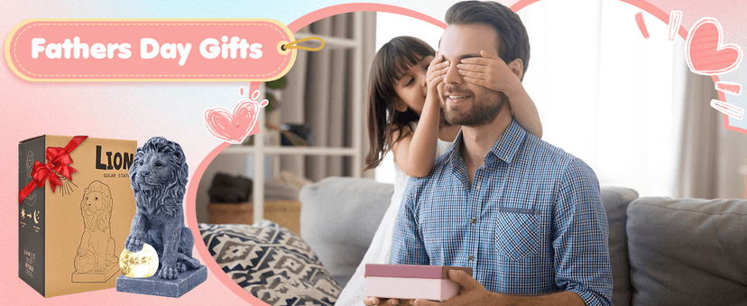 Nacome Solar Guardian Lion Garden Statue: Outdoor Decor Sculpture with Ball Lights for Yard Art Porch Patio - Unique Birthday Gifts for Women Mom