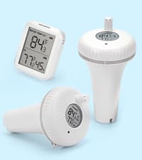INKBIRD IBS-P01R 2nd Generation Wireless Floating Pool Thermometer Easy to Read for Hot Tub, Compatible with Gateway IBS-M1 and IBS-M2