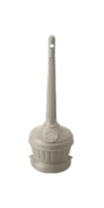Commercial Zone 710302 Smoker’s Outpost Site Saver Hexagon Shape Cigarette Collector Receptacle Container, Beige