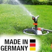 Gardena (84-BZMX) Up to 2300 Sq Ft, ZoomMaxx Adjustable Oscillating Sprinkler on Weighted Base for Watering of Lawn, Yard and Garden. Includes Gardena Quick Connector System to Connect to Hose.