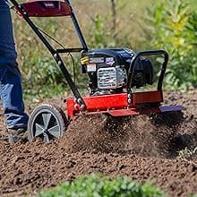 Toro Full Size Front Tine Tiller, 163cc Briggs & Stratton 4-Cycle Engine, Adjustable Tilling Width Up to 21", Variable Wheel Settings, Model Number: 58602
