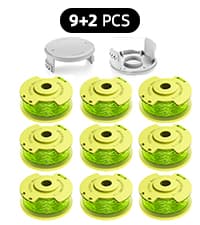 7 Packs Weed Wacker String Replacement for Ryobi One+ AC14RL3A,0.065-Inch String Trimmer Refill Compatible with Ryobi 18v, 24v, and 40v Trimmer(6 Trimmer Line,1 Trimmer Cap)