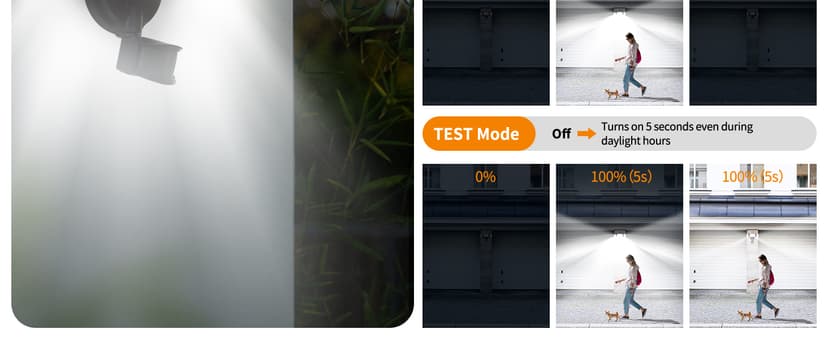 LUTEC 72W 7500LM LED Security Lights Motion Sensor Light Outdoor, 5000K Daylight, IP65 Waterproof, Dusk to Dawn, 3-Head Motion Detected Flood Light for Garage, Yard, Porch(Black)