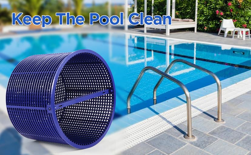 Tooetoy Pool Skimmer Basket Compatible with Hayward Automatic Skimmers SPX1082CA & Aladdin B-152, Fit Models SP1082 SP1083 SP1084 1085 1086 SP1075 1075T, 7"-Remove Leaves and Debris,No Weighted