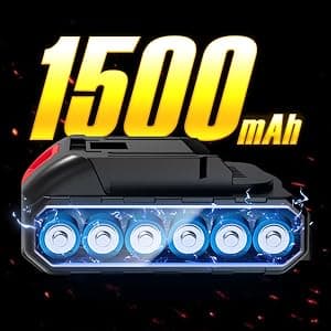 Cordless Hedge Trimmer with Battery (2Pack) and Charger, 2 in 1 Handheld Small Electric Bush Trimmers/Grass Cutter Yard Tool for Shrub/Tree/Lawn, Rechargeable Battery Powered Hedge Clipper for Garden