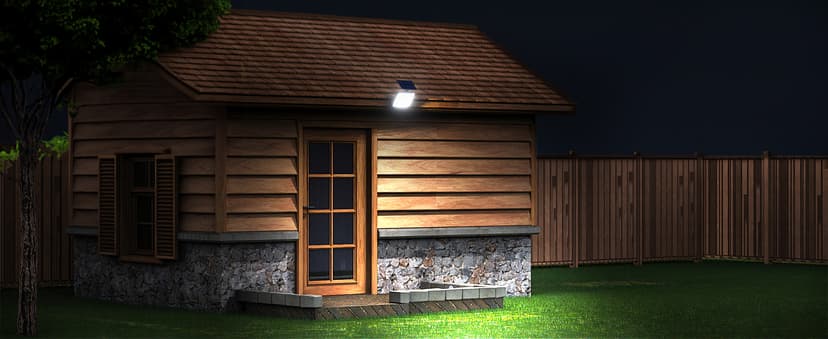 Adiding Solar Outdoor Lights, 3500LM LED Flood Lights with 16.4 Ft Cable, Remote Control Solar Motion Sensor Lights with 3 Modes, Solar Powered Security Lights for Outside Patio, Yard, Garage, 2 Pack