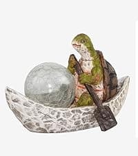 Garden Gnome Statue,Solar Gnomes Figurine,Outdoor Gnome Decor,Gnomes Decorations for Yard with Solar Light,Gnome Sculptures for Patio Lawn Ornaments