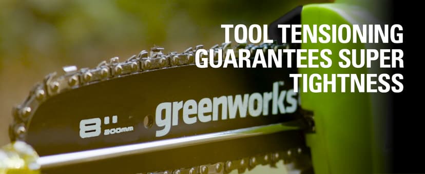 Greenworks 40V 8-Inch Cordless Polesaw, 2.0Ah Battery and Charger Included PS40B210
