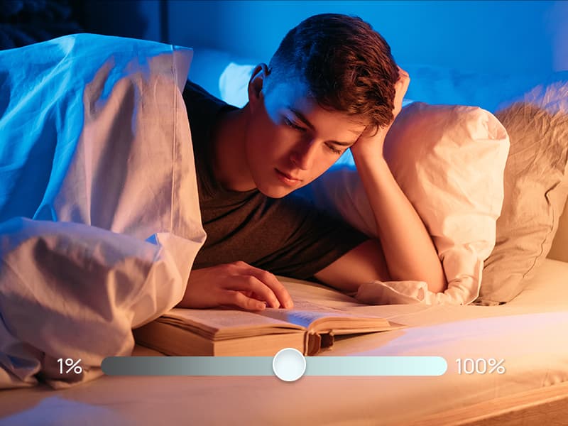 Linkind Matter Smart Light Bulb, BR30 Smart Bulbs, Recessed LED Color Changing Light Bulbs RGBTW, E26 Smart Flood Light Bulbs 650LM 60W Work with Alexa, Apple Home, Google Home, SmartThings, 4Pack