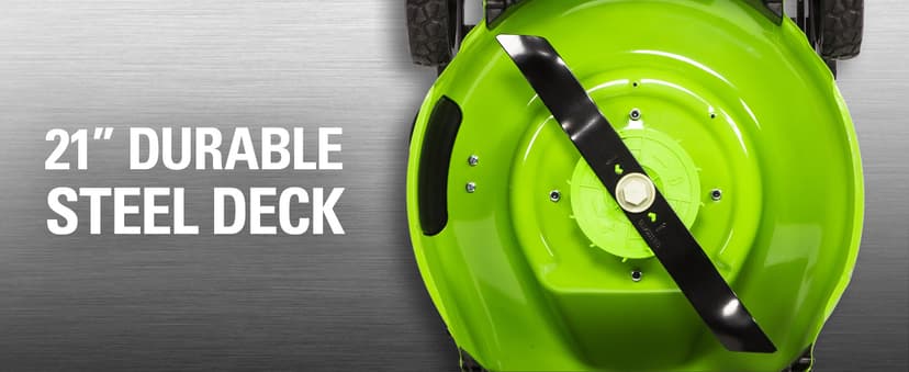 Greenworks 48V (2x24V) High - Performance Cordless Yard Tool Combo: 21" Self - Propelled Lawn Mower, 12" Trimmer & Blower, with 3 Batteries & 2 Chargers