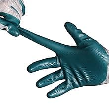 DOFOWORK Gardening Gloves - 6 Pair Gardening Gloves for Women/Men, Breathable Natural Latex Garden Gloves with Grip