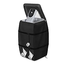 Hot Tub Spa Heater Pump Cover,Waterproof Hot Tub Insulated Pump Cover for Multiple Brands (Black,Square)