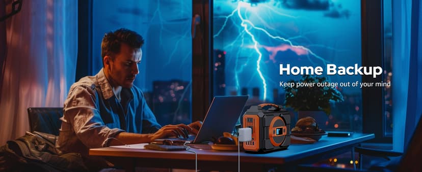 Solar Powered Generator 300W Rated, Portable Sola Generator Power Station with Solar Panels 40W Included, 220Wh Sola Power Bank with AC Outlet 110V Pure Sine Wave for Home Use Camping Outdoor