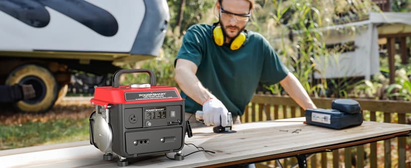 PowerSmart 1200-Watt Portable Generator with Super Quiet, Ultralight for Camping, PS50