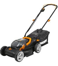 WORX 40V 17" Cordless Lawn Mower for Small Yards, 2-in-1 Electric Mower Cuts Quiet, Compact & Lightweight Push Lawn Mower with 7-Position Height Adjustment – 2 Batteries & Charger Included