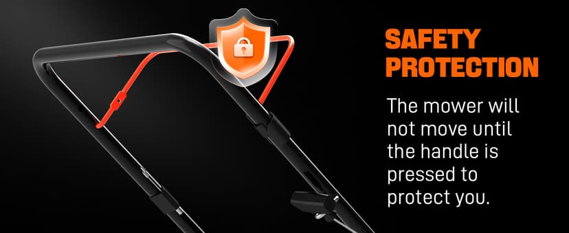 SENIX 20-Inch Gas Lawn Mower with 125 cc 4-Cycle Briggs & Stratton Engine, Side Discharge, 5-Position Single Wheel Height Adjustment (LSPG-L3)