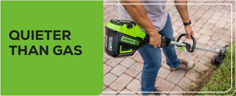 Greenworks 60V 8" Brushless Cordless Edger, 2.0 Ah Battery and Charger Included
