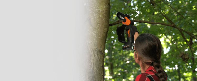 WORX WG324.9 20V Power Share 5” Cordless Pruning Saw, Bare Tool Only, Black and Orange