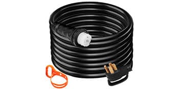 Vevor 75Ft 50 Amp Generator Extension Cord 4 Wire 8 Gauge Generator Cord 125V 250V Generator Power Cord N14-50P & SS2-50R & CS6364 Twist Lock Connectors : Everything Else